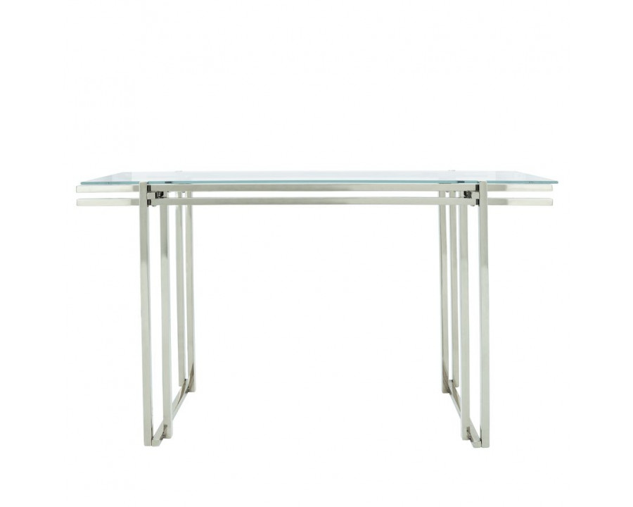 Sagebrook Stainless Steel Console Table - Silver