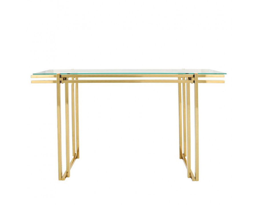 Sagebrook Stainless Steel Console Table - Gold