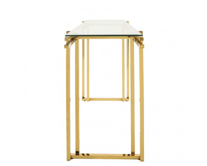 Sagebrook Stainless Steel Console Table - Gold