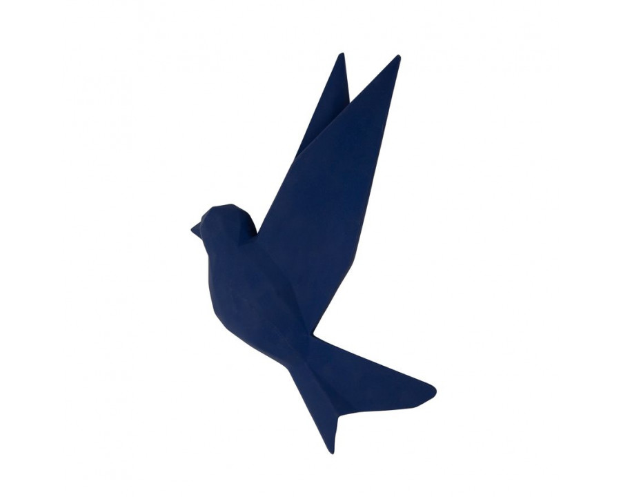 Sagebrook Resin Origami Bird Wall Decor - Navy