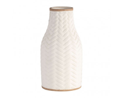 Sagebrook 10" Chevron Vase