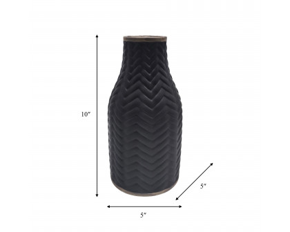 Sagebrook 10" Chevron Vase