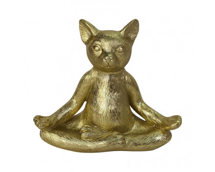 Sagebrook 7" Resin Yoga Cat