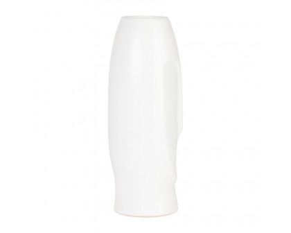 Sagebrook 14" Face Vase - White