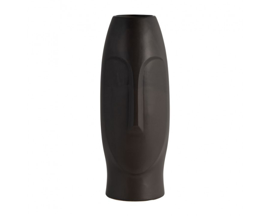 Sagebrook 14" Face Vase - Black