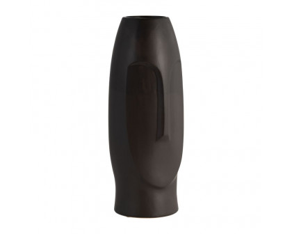 Sagebrook 14" Face Vase - Black