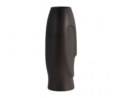 Sagebrook 14" Face Vase - Black