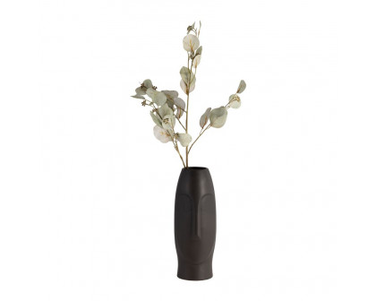 Sagebrook 14" Face Vase - Black