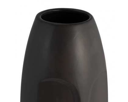 Sagebrook 14" Face Vase - Black