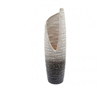 Sagebrook - 16" Textured Vase in Cream