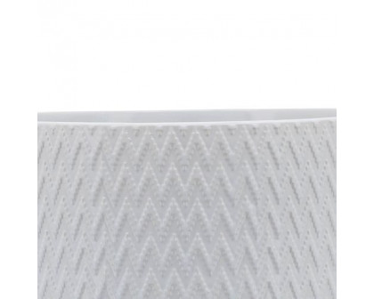 Sagebrook™ 10" Chevron Planter With Stand - White