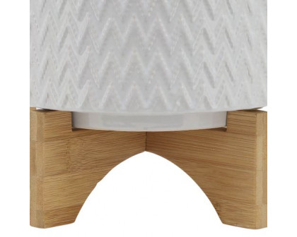 Sagebrook™ 8" Chevron Planter With Stand - White