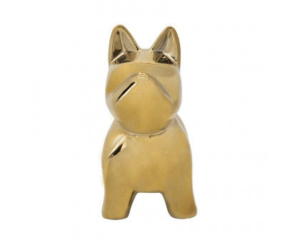 Sagebrook™ 8" Ceramic Dog Table Decor - Gold