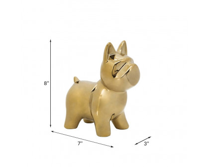 Sagebrook™ 8" Ceramic Dog Table Decor - Gold