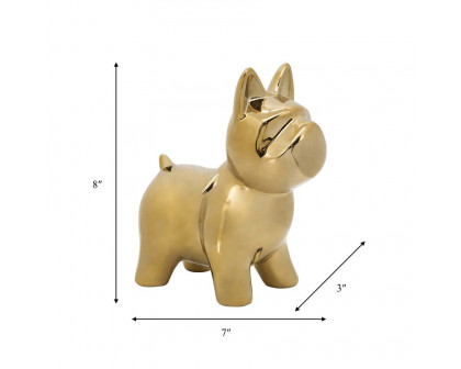 Sagebrook™ 8" Ceramic Dog Table Decor - Gold