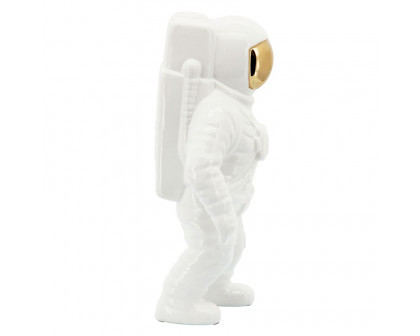 Sagebrook 11" Astronaut Statuette - White/Gold