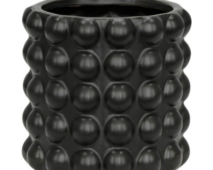 Sagebrook 6"/8" Bubble Planters (Set Of 2) - Matte Black