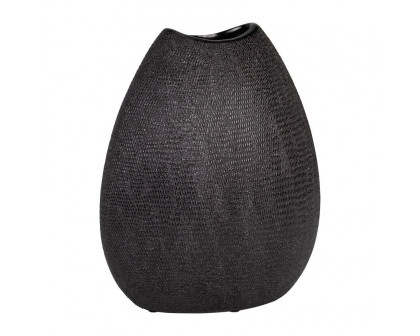 Sagebrook 11" Beaded Vase - Black