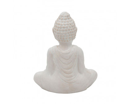 Sagebrook 6" Mini Buddha - White