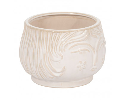 Sagebrook 7" Grandma Planter - White