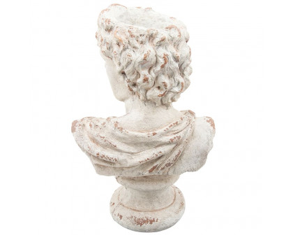 Sagebrook Resin David Bust - Antique White