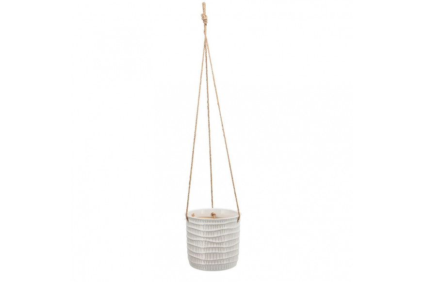 Sagebrook™ 7" Tribal Hanging Planter - White