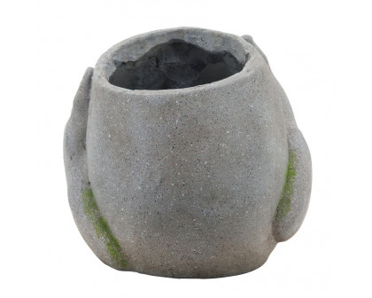 Sagebrook Resin No See Planter - Gray