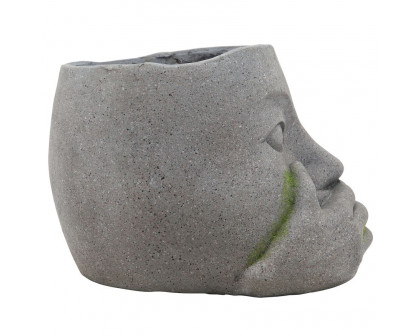 Sagebrook Resin No Speak Planter - Gray