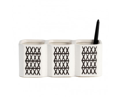 Sagebrook 3-cup X-pen Holder - Black