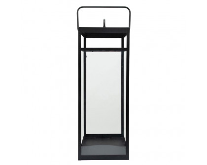 Sagebrook - 29" Metal Rectangular Lantern in Black