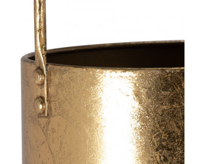 Sagebrook 6" Metal Hanging Planter - Gold