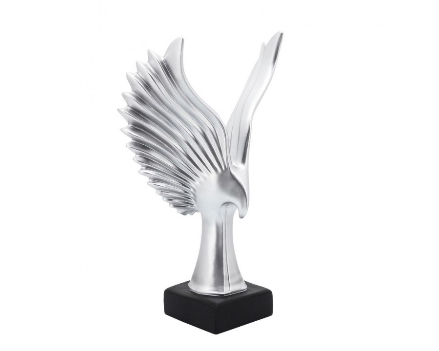 Sagebrook - 14" Resin Eagle Table Accent in Silver