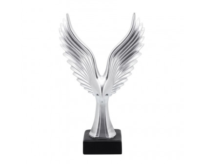 Sagebrook - 14" Resin Eagle Table Accent in Silver