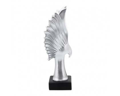 Sagebrook - 14" Resin Eagle Table Accent in Silver