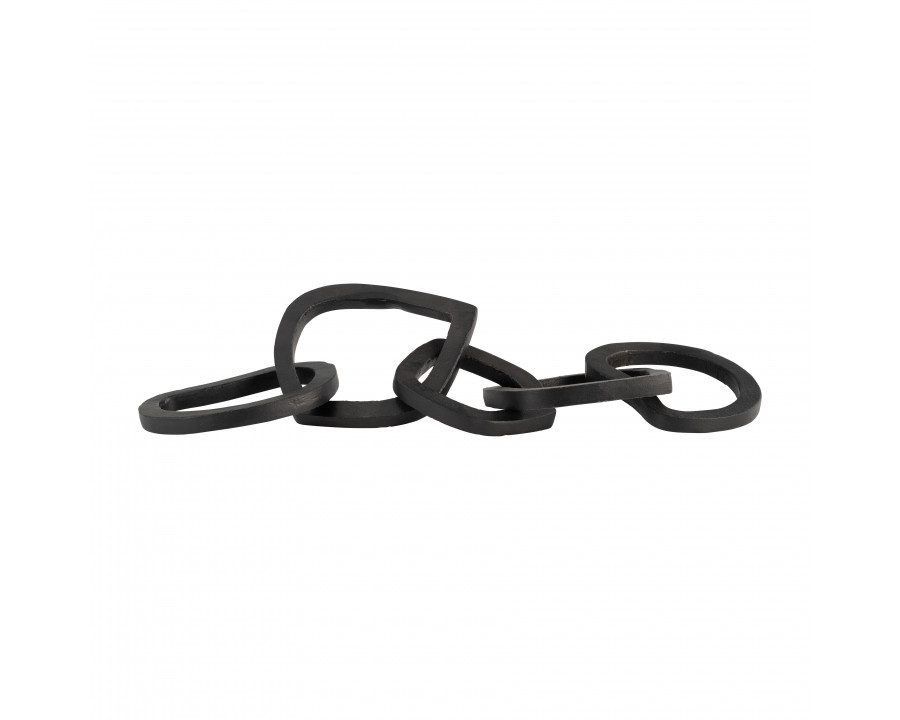 Sagebrook - 17" Metal 5-Link Chains in Black