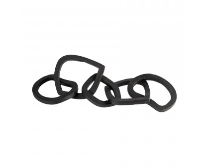 Sagebrook - 17" Metal 5-Link Chains in Black