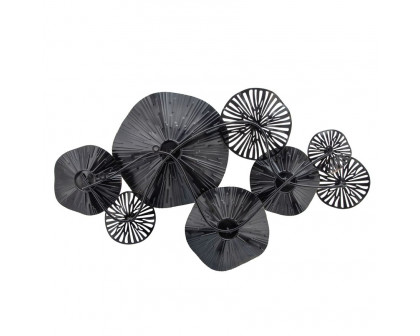 Sagebrook - Metal 2-Dimensional Lily Pads in Gray