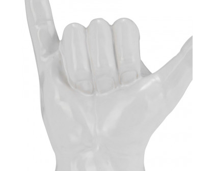 Sagebrook 7" "Hang Loose" Hand - White