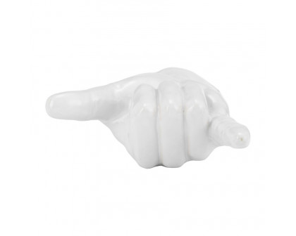 Sagebrook 7" "Hang Loose" Hand - White