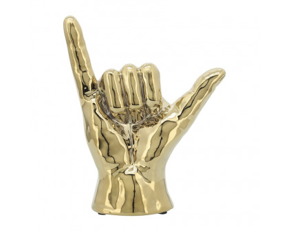 Sagebrook 7" "Hang Loose" Hand - Gold