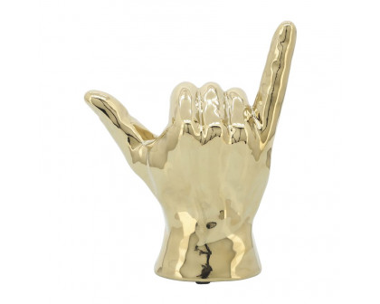 Sagebrook 7" "Hang Loose" Hand - Gold