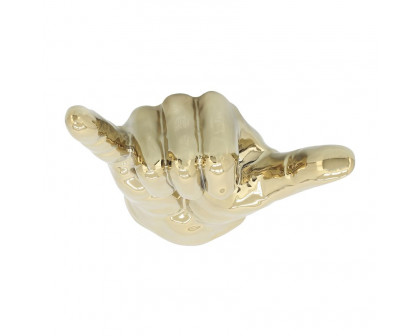 Sagebrook 7" "Hang Loose" Hand - Gold