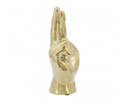 Sagebrook 8" Crossing Fingers - Gold