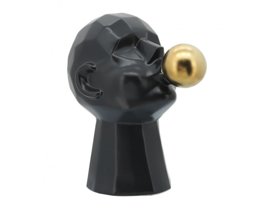 Sagebrook 12" Bubble Gum Man - Black