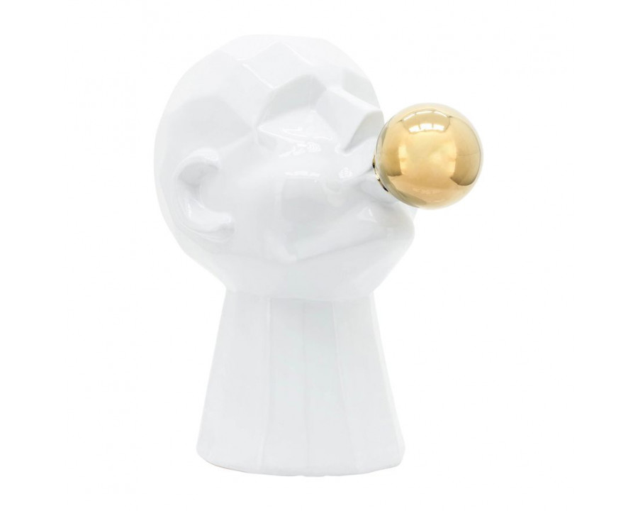 Sagebrook 12" Bubble Gum Man - White