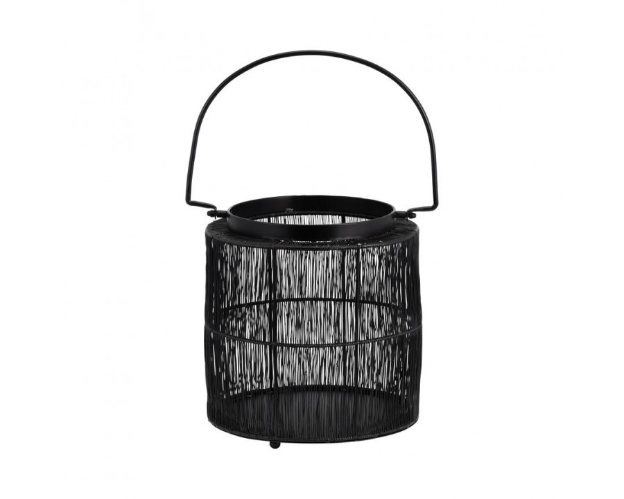 Sagebrook - 10.25" Metal Wire Lantern in Black