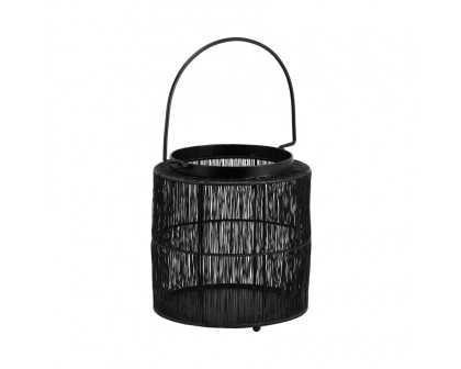 Sagebrook - 10.25" Metal Wire Lantern in Black