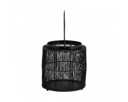 Sagebrook - 10.25" Metal Wire Lantern in Black