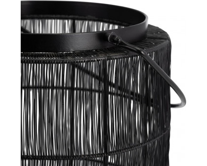 Sagebrook - 10.25" Metal Wire Lantern in Black