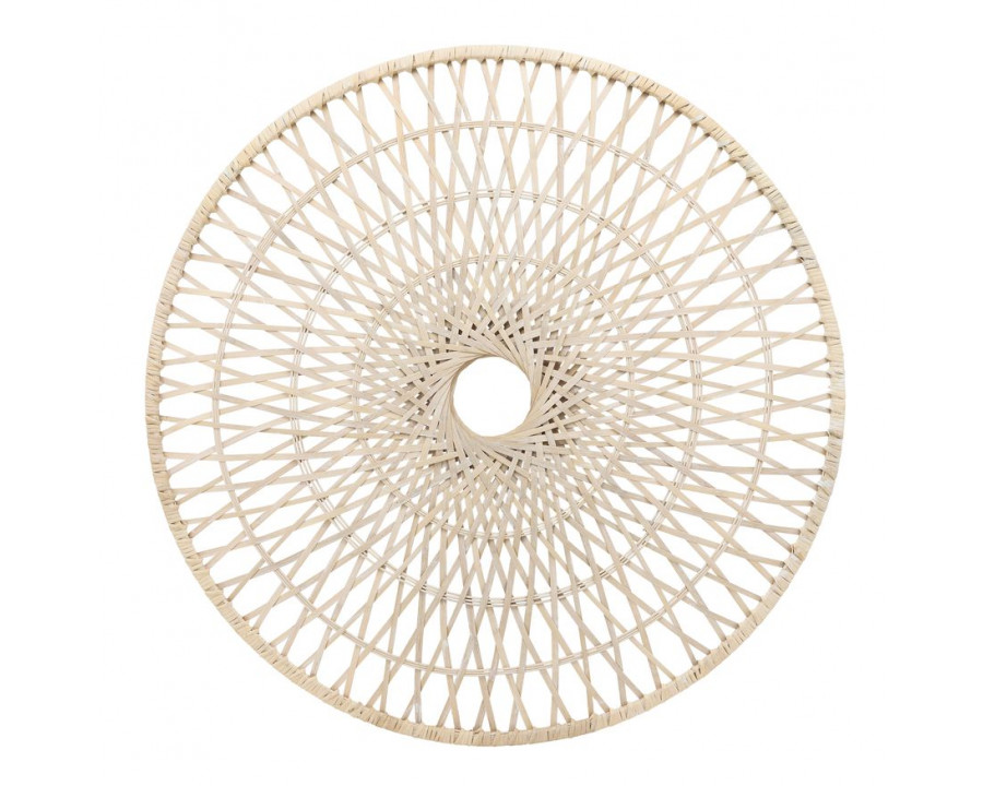 Sagebrook - Wicker Round Wall Accent in Natural